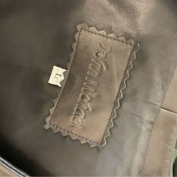 Vintage John Michael Black Leather Vest Large - Picture 5 of 6